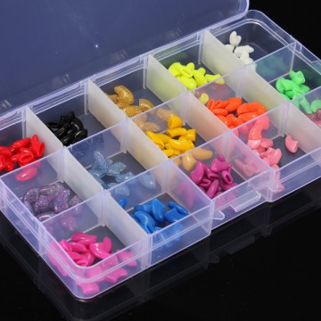 جعبه پلاستیکی 15 قسمتی با قابلیت تغییر اندازه سلول ها Plastic Storage Box 15 Cells